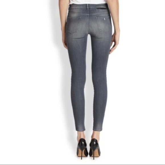 Stella McCartney Embellished Moto Skinny Jeans Black Designer Denim Size 30 NWT - Picture 2 of 14